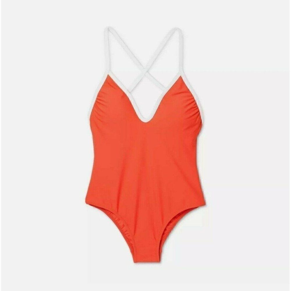 Xhilaration Juniors' Contrast Binding One Piece Re‎